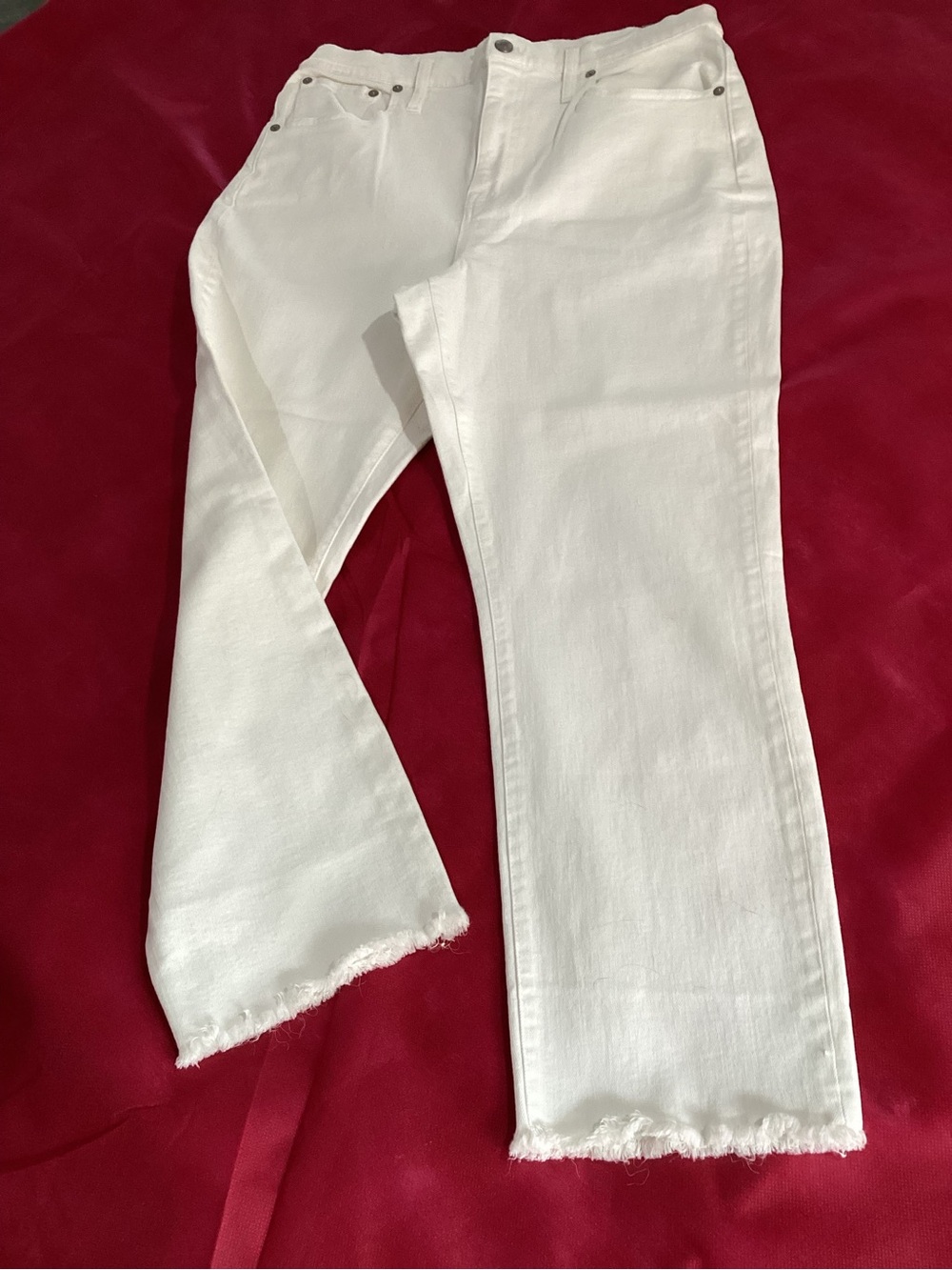 Madewell White high rise slim crop jeans   size 29 #421